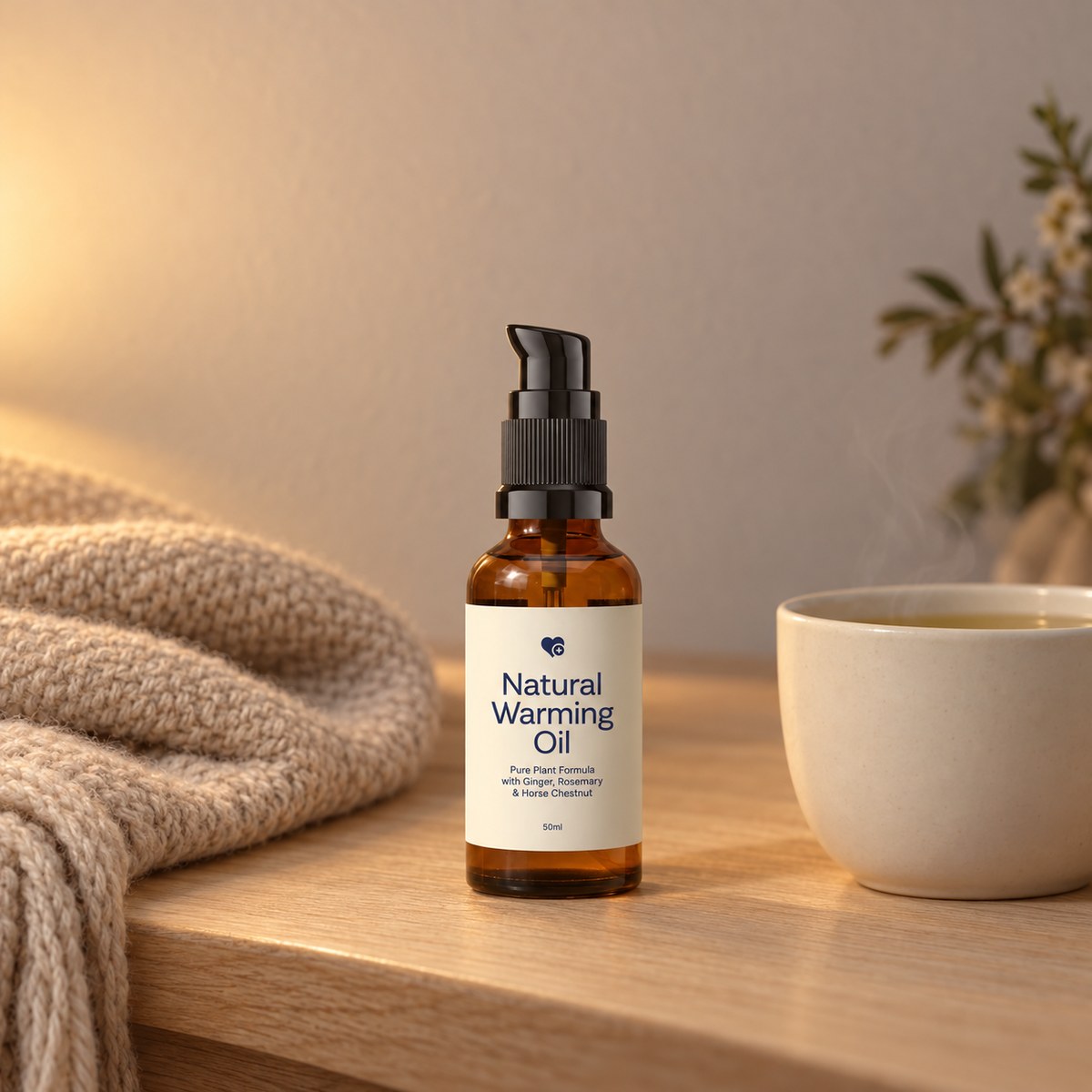 Natural Warming Oil as part of a daily ritual